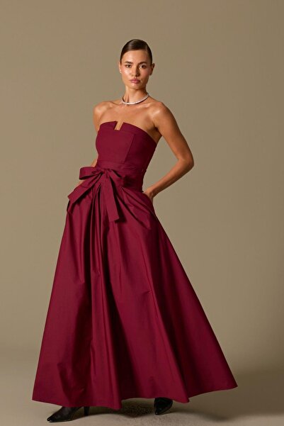 NOK İSTANBUL The Reform Maxi Dress Burgundy