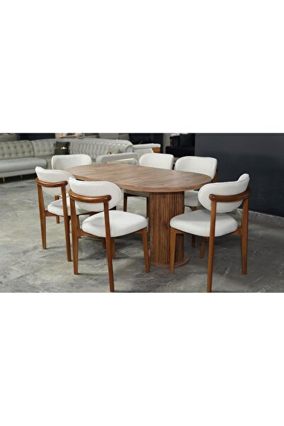 EVANZO 6 KİŞİLİK YEMEK MASA TAKIMI - BOHEM YEMEK MASA TAKIMI