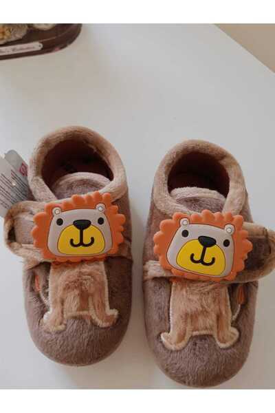 GEZER New Season Lion Figure Velcro Children's Slippers