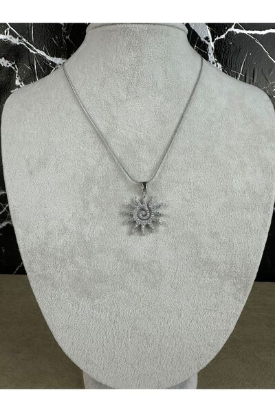 Mutenaura Stone Steel Necklace with Sun Figure