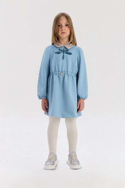 Tyess BG Store Girl's Blue Dress