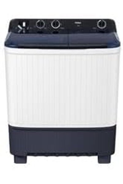 Generic Hai.er Twin Tub Washing Machine, 10 kg Capacity, 2 Programme, Air Dry Function, White HTW100-1217