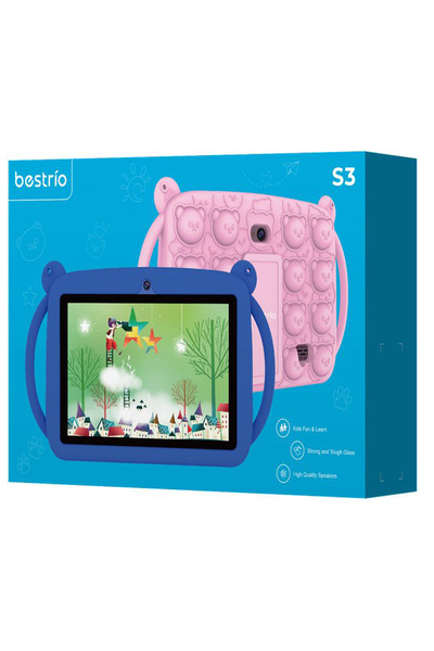 Bestrio S3 Kids Tablet – 7" HD Display, Octa-Core, 4GB+128GB, Dual Camera, Android 13