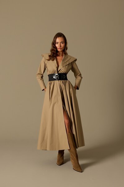 NOK İSTANBUL The Archivist Maxi Dress Beige