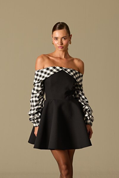 NOK İSTANBUL ILLUSION MINI DRESS Black
