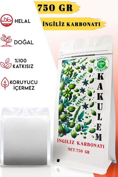 Kakulem SERTİFİKALI 750 GR Katkısız İngiliz Karbonatı Yenilebilir İçilebilir