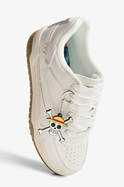 Bershka One Piece skater trainers with keychain