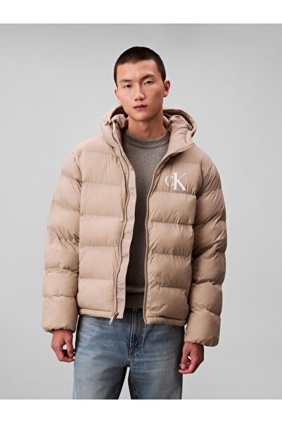 Calvin Klein LS NYLON MONOGRAM PUFFER JKT