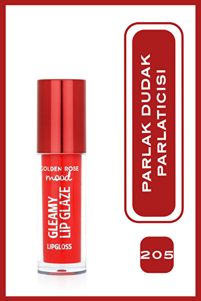 Golden Rose Mood Gleamy Lip Glaze Lipgloss No:205 Cherry Pop - Ayna Parlaklığ...