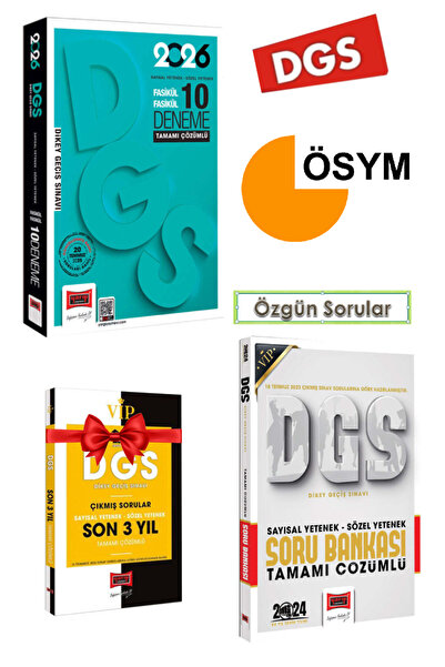 Yargı Yayınları 2026 Yargı DGS Sayısal Sözel Deneme+DGS Soru Bankası+Hediye