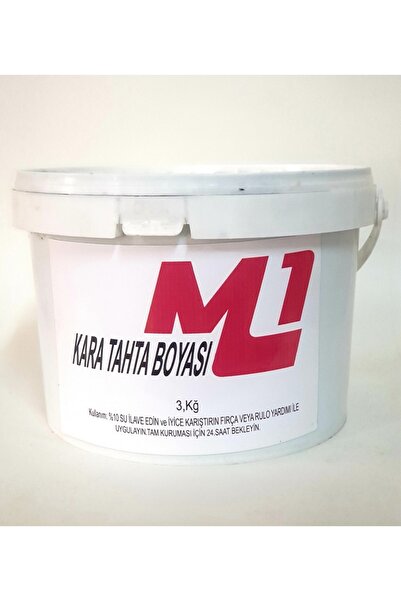m1 art Kara Tahta Boyası 3.kg - Siyah - Mat - #10101