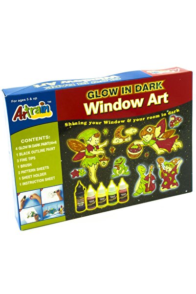 Artrain فن النوافذ (يتوهج في الظلام) طلاء ملون