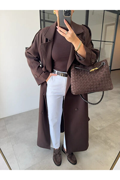 My Blog Brązowy płaszcz Oriana - 7589