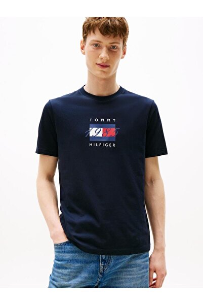 Tommy Hilfiger LINEAR FLAG GRAPHIC TEE