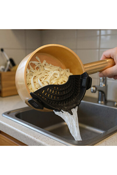 Elindor ® Clip-On Strainers, Heat-Resistant Silicone, Vegetables and Fruit, 2...