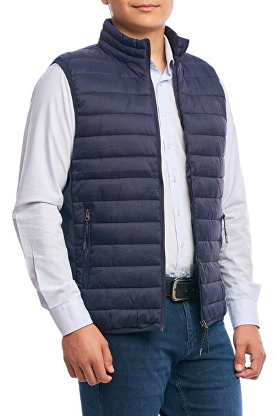 Centini Men's slim vest, Urban fit, navy blue