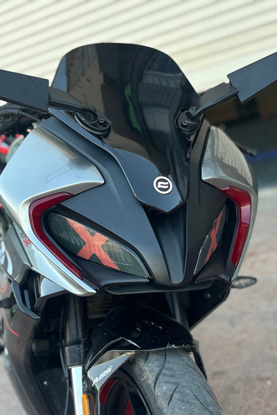 Banxtre For Cfmoto Sr250 Perforated Headlight Upper Sticker Set Does Not Block Lighting (Right and Left)
