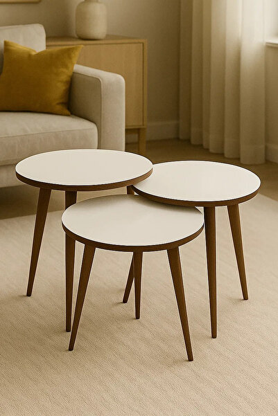 EDSY HOME Madrid Zigon Sehpa Ay Taşı