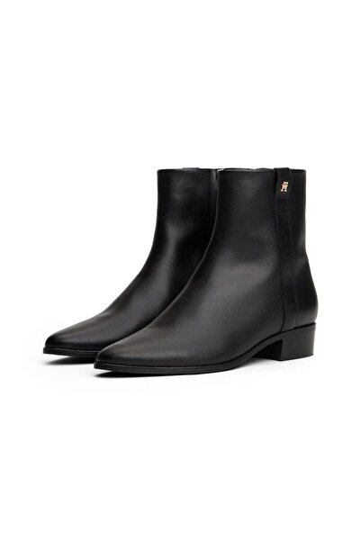 Tommy Hilfiger TH LEATHER POINTY ZIP BOOTIE