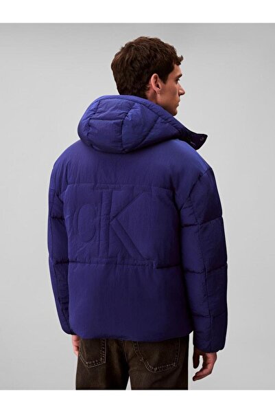 Calvin Klein LS RIPSTOP QUILTED LOGO HOODED P