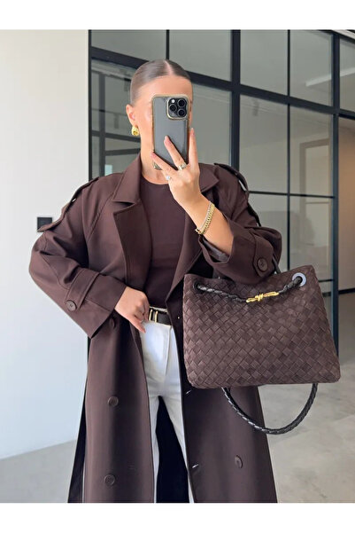 My Blog Brązowy płaszcz Oriana - 7589