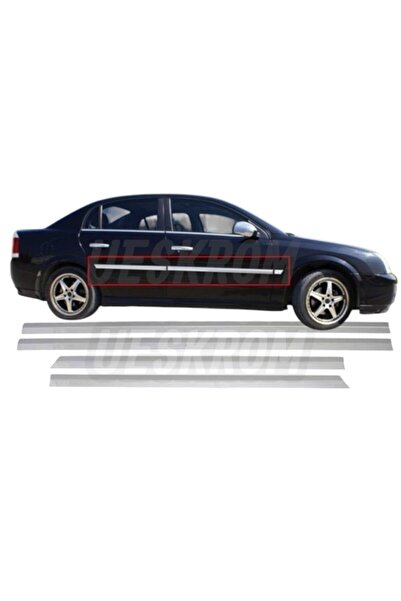 ueskrom Opel Vectra C 2002-2008 Krom Yan Kapı Çıtası 4 Parça Paslanmaz Çelik