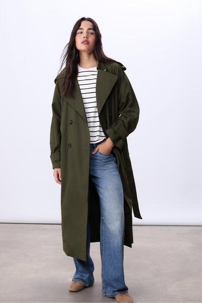 Stradivarius Long oversize trench coat