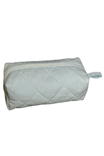Uretti - Ege 7366 6559 Handmade Makeup Bag / Organizer - Blue - 14cm X 23cm
