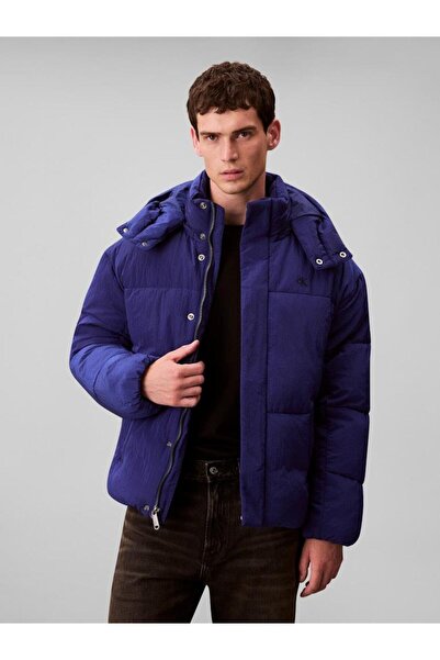 Calvin Klein LS RIPSTOP QUILTED LOGO HOODED P