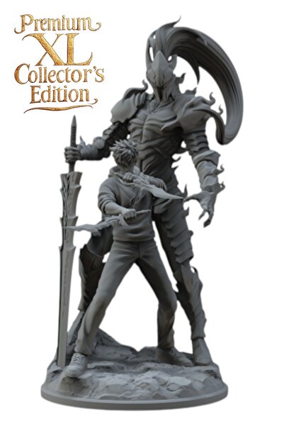 Miyazaki Premium XL Collector's Edition Sung Jin-Woo Figürü | Solo Leveling K...