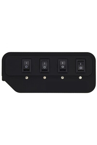 SOHO Διανομέας με διεπαφή USB 2.0 και 4 θύρες, με διακόπτες τροφοδοσίας, ένδε...