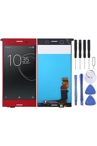 Generic شاشة LCD ومحول رقمي كاملين لهاتف Sony Xperia XZ Premium - أحمر