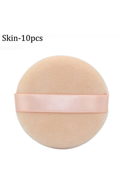 Choice3 سكين - 10 قطع 5/10 قطع إسفنجة مكياج ناعمة مخملية بودرة سائبة منفوخة مستحضرات تجميل مكياج الوجه على الوجهين