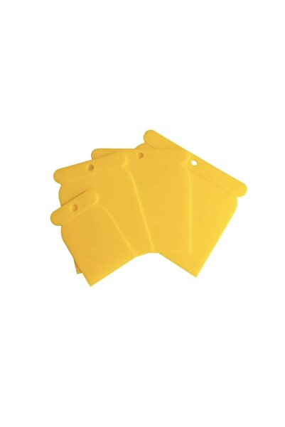 SOHO Set cu 4 raclete flexibile multifunctionale pentru amenajari interioare, Galben