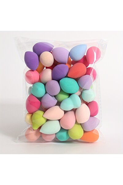 choice2 50 قطعة-xfp-mix 10/20/50/100 قطعة من اسفنجات التجميل الصغيرة، اشكال وألوان مختلفة من اسفنجات المكياج