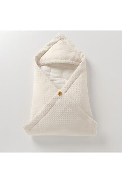 Generic Baby Swaddle Blanket, Soft Knit Sleeping Bag Receiving Blanket Stroller Swaddle Hooded Thick Warm