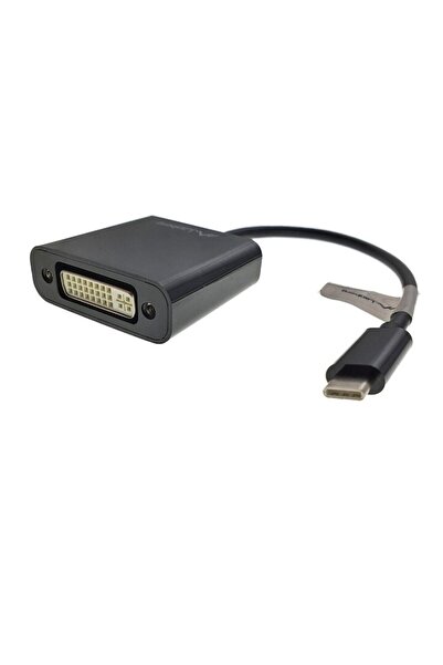 Lanberg Cablu convertor USB-C la DVI, 15 cm, negru