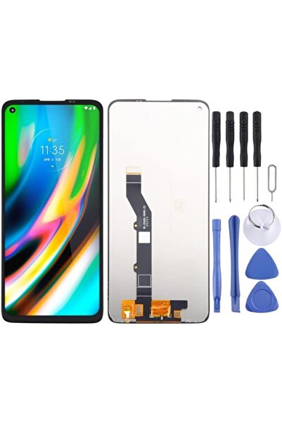 Generic شاشة LCD ومحول رقمي تجميع كامل لهاتف Motorola Moto G9 Plus XT2087-1
