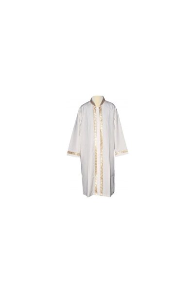 BERAT Cübbe - Imam's Robe - Prayer Robe - White Color - Size 2 - Stained Model - Prayer Clothing -