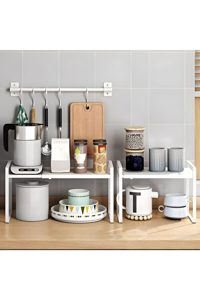 Elindor Raft extensibil din oțel inoxidabil pentru bucătărie, 36-60x26x28 cm,...