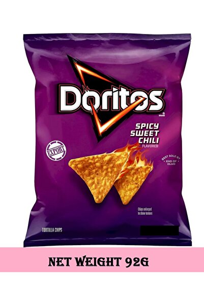 DORİTOS رقائق التورتيلا بنكهة الفلفل الحلو الحار 3.25 أونصة (92 جرام) - تصدير 12 قطعة