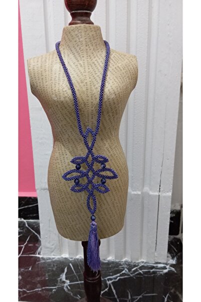 modagülsüm Mor Kristal Kolye