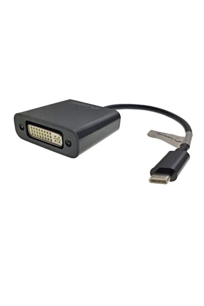 Lanberg USB-C към DVI конверторен кабел, 15 см, черен