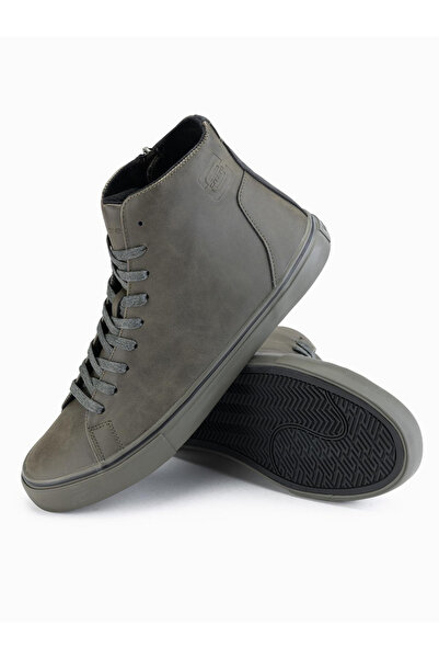 OMBRE High-Top-Sneaker für Herren mit matter Textur und geprägtem Logo - Grün...