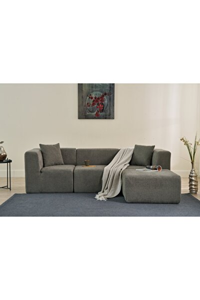 Vivense RAKS SERİSİ MODULER FULL SÜNGER KÖŞE KOLTUK, SAĞ VE SOL, GRİ