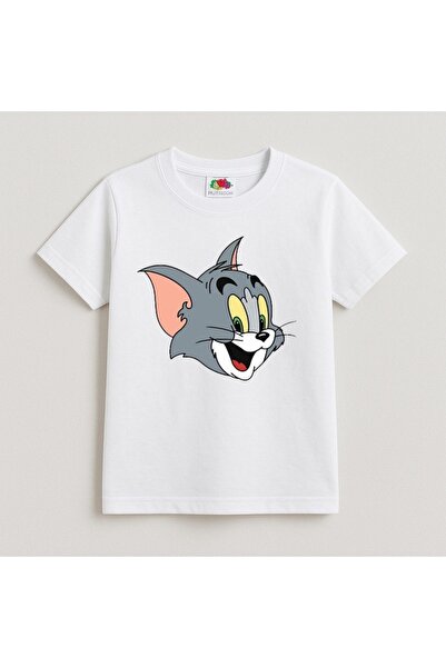 OEM - Tricou pentru copii din bumbac cu Tom, alb