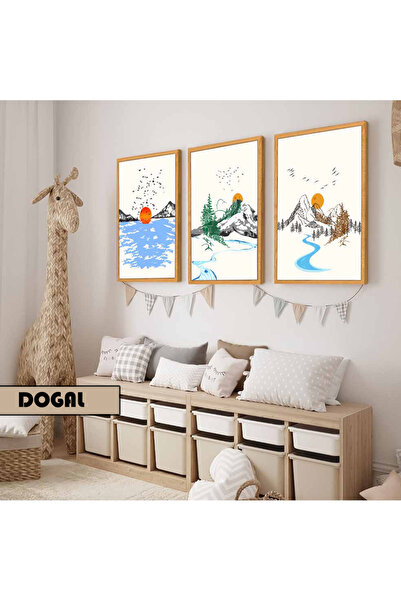 Harika bir ev Dečija soba Dnevna soba - Minimalistički Moderni Boemski POGLED...