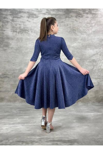 BİLGEN Style KIZ ÇOCUK SİMLİ TAŞ İŞLEMELİ KEMER DETAY ÖZEL GÜN BALO DÜĞÜN ELBİSESİ