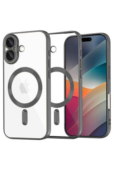 Techsuit Premium iPhone 17 Luxury Crystal MagSafe, Μαύρο