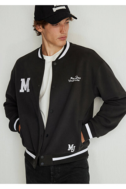 Mavi Μαύρο ανδρικό μπουφάν - M0s10167-900 M Τυπωμένο